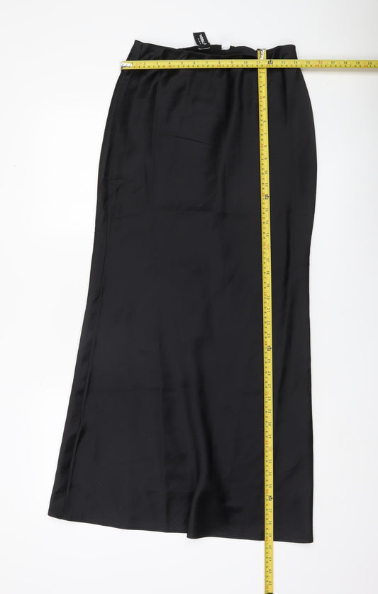 Collusion Women’s Black Size 8 Long Straight Pencil Skirt