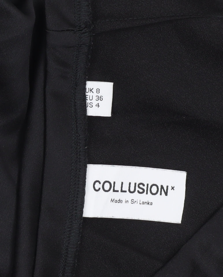 Collusion Women’s Black Size 8 Long Straight Pencil Skirt