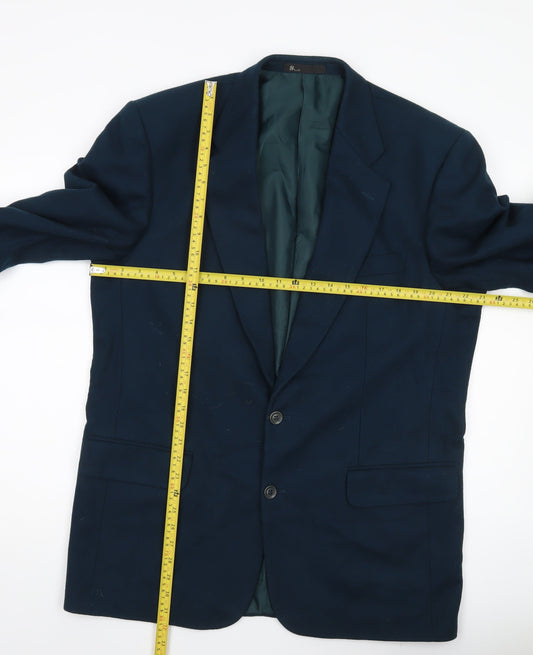 Mens UK Size 42 BHS Regular Blue Suit Jacket