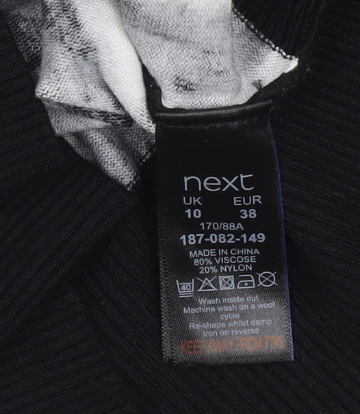 Womens UK Size 10 NEXT Black Pullover Jumper