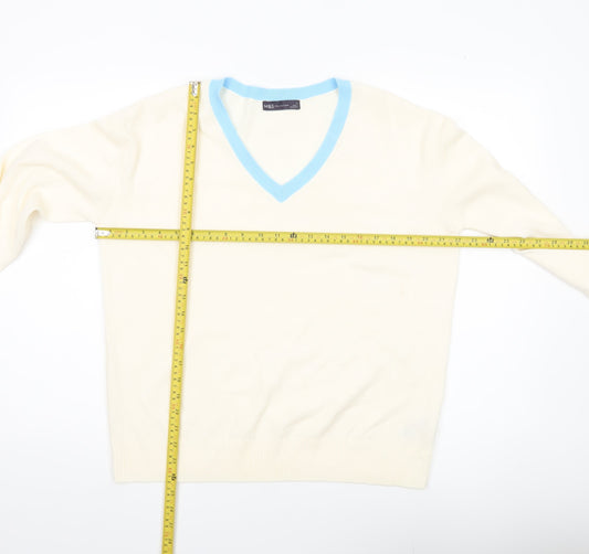 Womens UK Size 14 Marks and Spencer Ivory Pullover Jumper