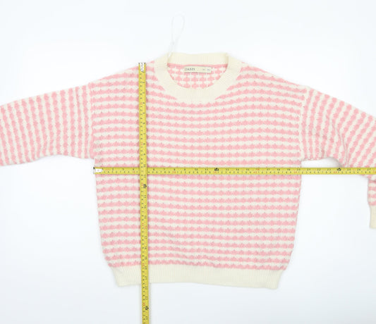Womens UK Size M Oasis Pink Pullover Jumper