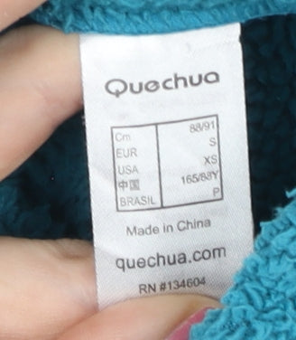 Womens UK Size XS Quechua Blue Soft Shell