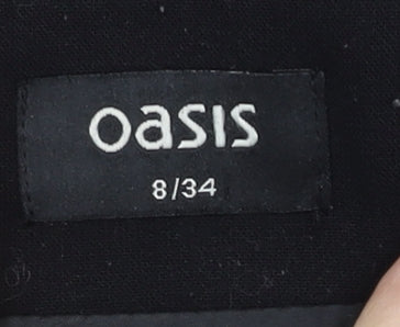 Oasis Women’s Black Size 8 Pencil Skirt Knee Length Lined Workwear