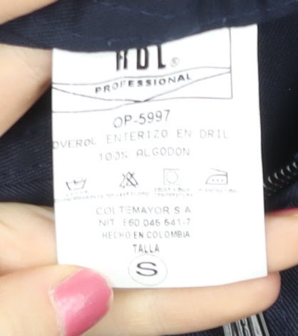 HDL Professional Men’s Blue Cotton Workwear Dungarees S