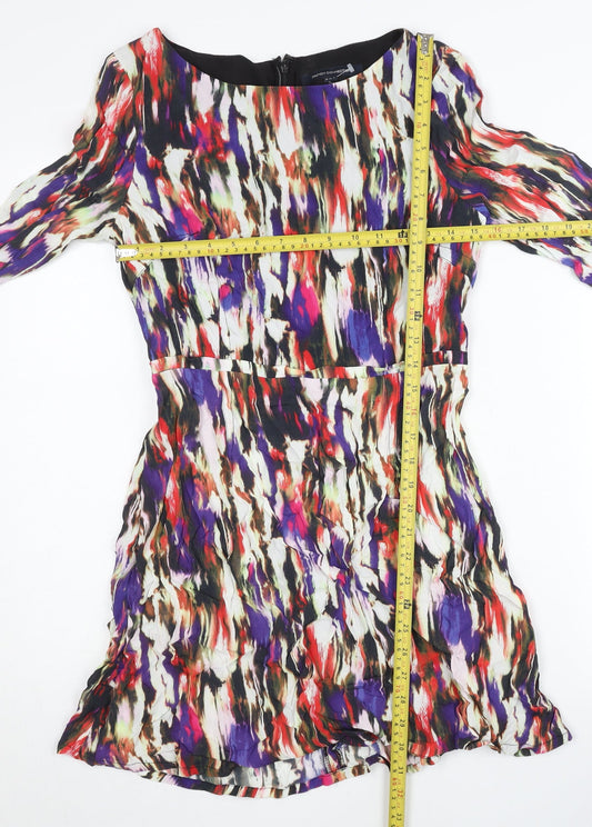 French Connection Womens Multicoloured Sheath Dress Size 10