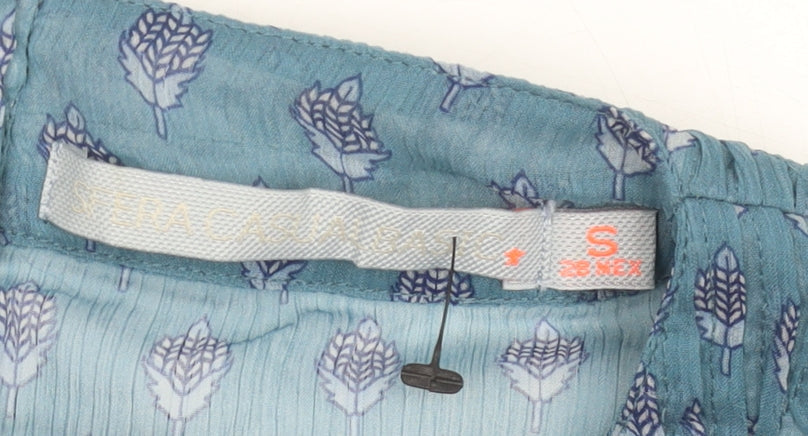 Womens UK Size S Sfera Blue Tunic Blouse
