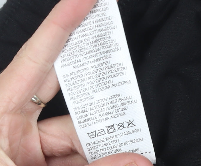 Slazenger Mens Black XL Sweat Shorts Jersey Elastic Waist Pockets