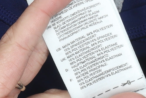 Adidas Mens Blue Techfit Compression Long Sleeve Sports Top Size S