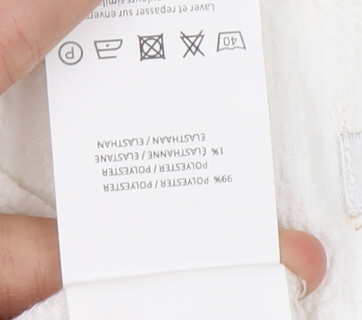 Damart Women's White Size 28 Basic Short Sleeve T-Shirt