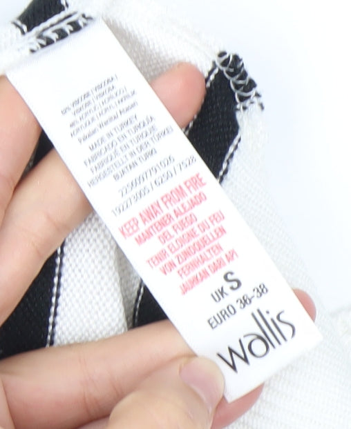 Womens UK Size S Wallis White Pullover Jumper