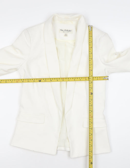 Miss Selfridge Women White UK 8 Shawl Collar Blazer Jacket