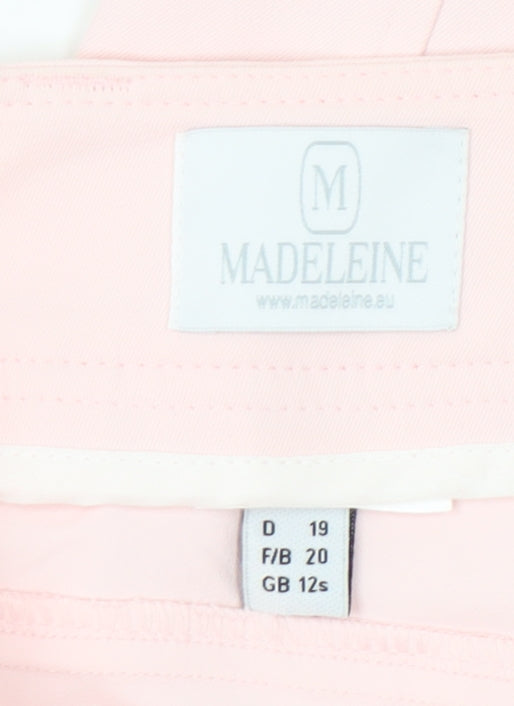 Madeleine Women’s Pink Slim Fit Cropped Trousers Size 12S