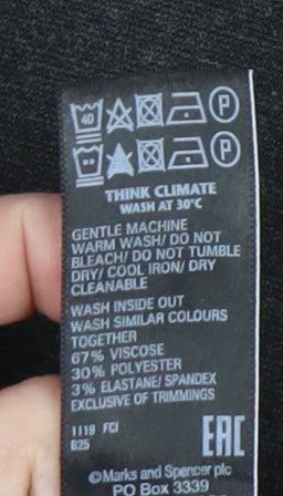 Womens UK Size 12 Marks and Spencer Regular Fit BusinessCasualWorkwear Grey Trou