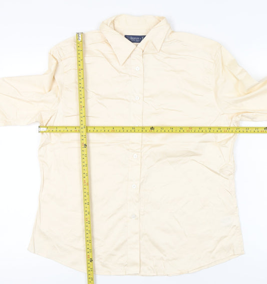 Womens UK Size 18 Hilditch & Key Beige Classic Button-Up