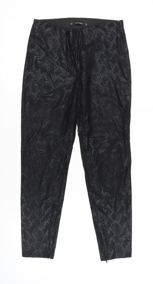 Zara Basic Women’s Black Animal Print Leggings Size M