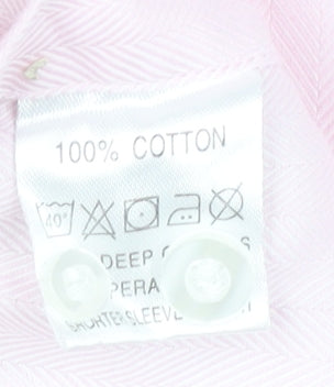 Mens UK Collar Size 16.5 Guthrie & Valentine Smart Pink Dress Shirt