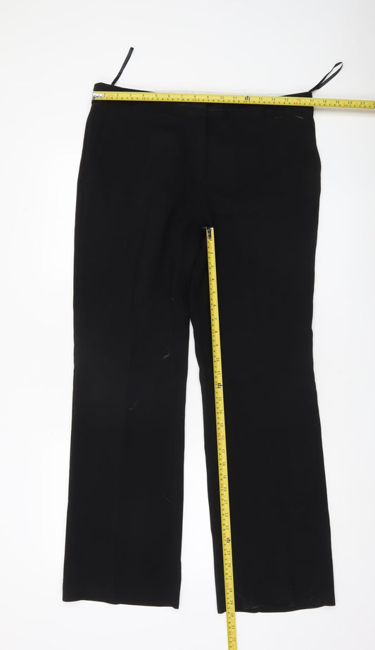 Next Women’s Black Size 14 Straight Leg Dress Trousers