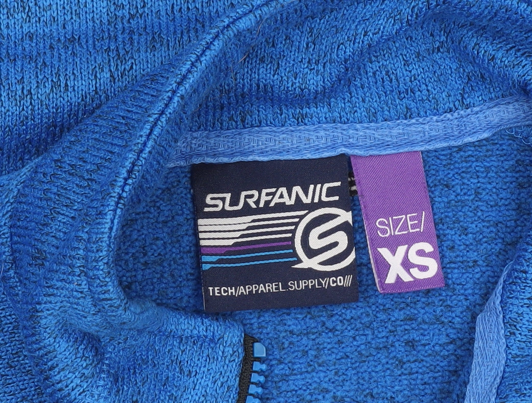 Surfanic Men’s XS Blue 1/4 Zip Fleece Sweatshirt Outdoor Wear