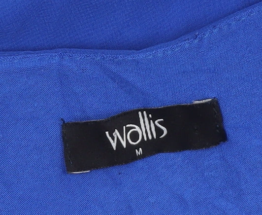 Womens UK Size M Wallis Blue Tunic Blouse