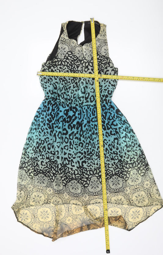 Atmosphere Women’s Multicoloured Animal Print Hi-Low A-Line Dress Size 12