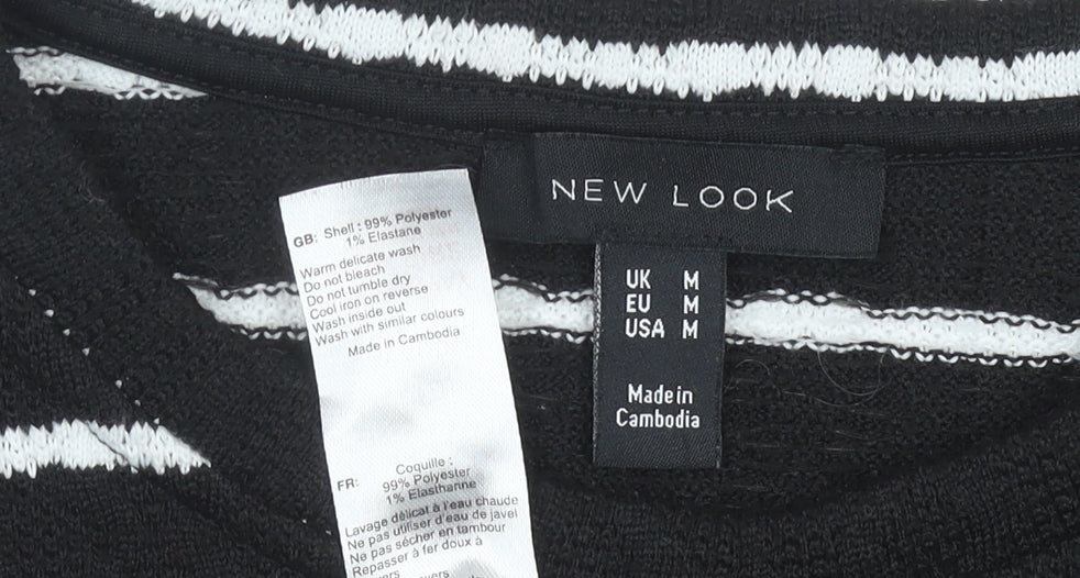 Womens UK Size M New Look Black Pullover Jumper