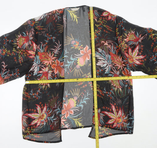 Anthology Womens Multicoloured Floral Kimono Blouse UK 14
