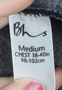 Mens UK Size M BHS Black Pullover Sweatshirt