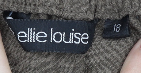 Womens UK Size 18 ellie louise Regular Fit BusinessCasualWorkwear Brown Trousers