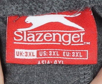 Slazenger Men’s Grey 3XL Sweatpants Regular Fit Elastic Waist