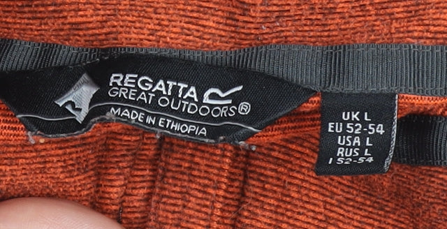 Mens UK Size L Regatta Orange 1/4 Zip Sweatshirt