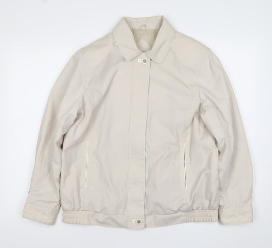Womens UK Size 14 BHS Beige Basic Jacket
