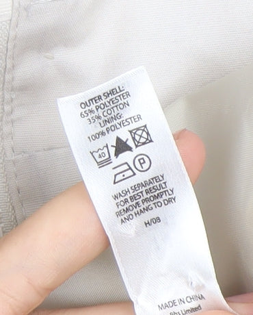 Womens UK Size 14 BHS Beige Basic Jacket