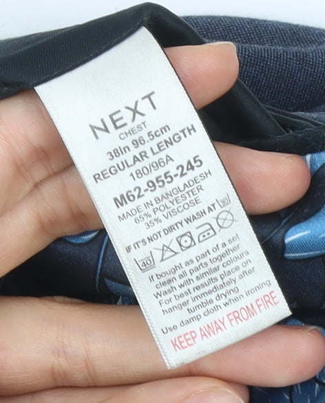 Next Men's Blue 38in Regular Fit Two-Button Blazer Jacket
