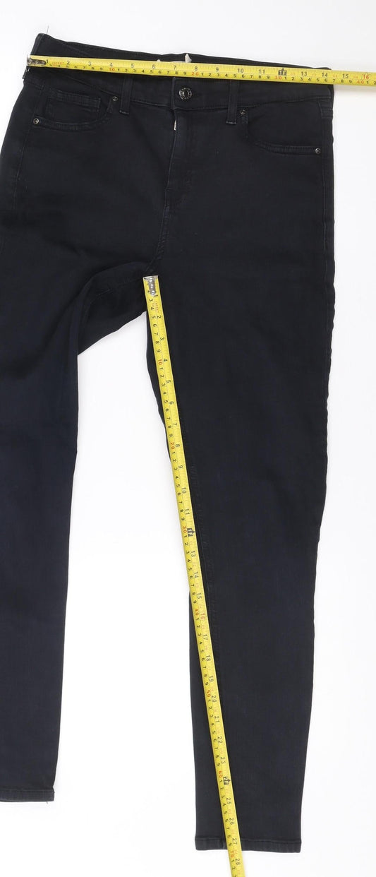 Topshop Moto Womens Black Skinny Slim Jeans Size W30 L32