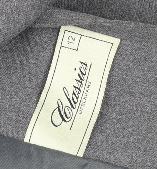 Debenhams Classics Women's Grey Size 12 Suit Jacket Blazer