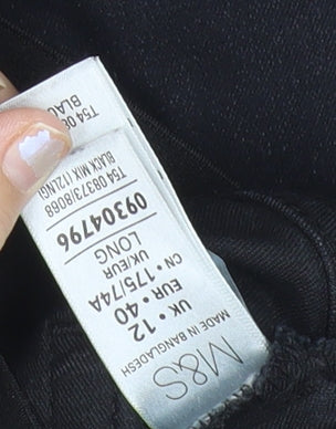 Marks and Spencer Teens Black Skinny Slim Fit Jeans Size 12