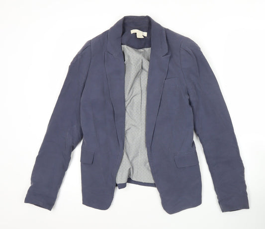 Womens UK Size 4 H&M Regular Blue Blazer
