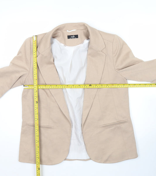 Wallis Women’s Beige Blazer UK 10 Workwear Formal Jacket
