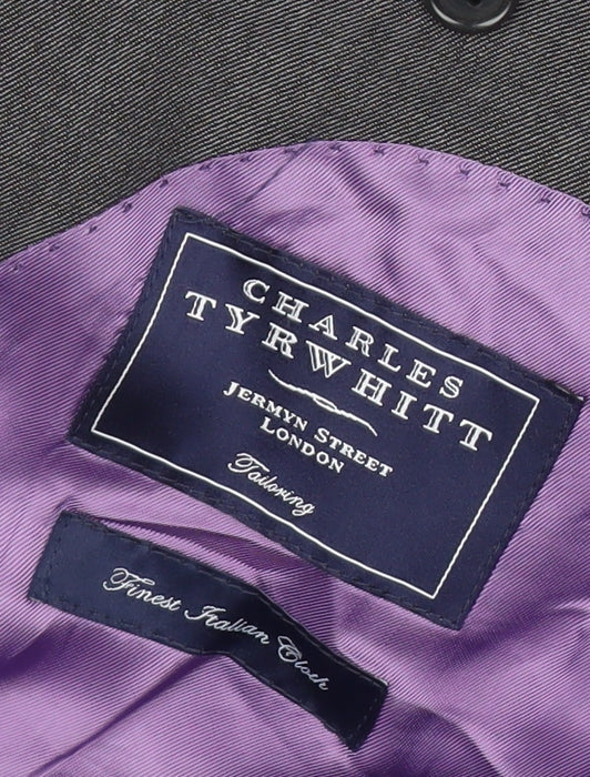 Mens UK Size 38 Charles Tyrwhitt Regular Grey Suit Jacket