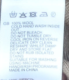 Reiss Men’s Beige Wool Pullover Jumper L Crew Neck Long Sleeve