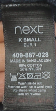 Next Men’s Blue Crew Neck Cotton Knit Jumper XS Regular Fit