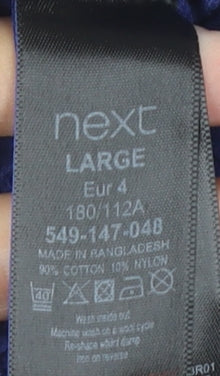 Next Men’s Blue Cotton Knit Crew Neck Jumper Size L