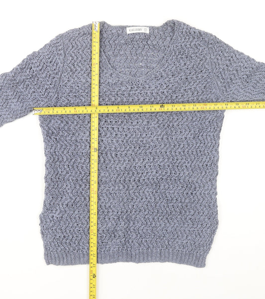 Womens UK Size 12 Gallery Grey Pullover Jumper