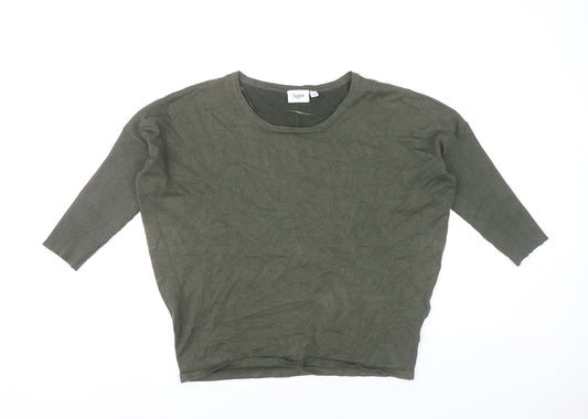 Womens UK Size XS Saint Tropez Green Pullover Jumper