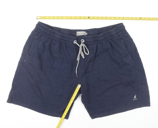 Kangol Men’s Blue 3XL Sweat Shorts Casual Summer Elastic Waist