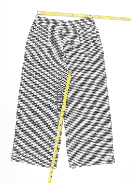 Womens UK Size XS Zara Regular Fit BusinessCasualWorkwear Multicoloured Trousers