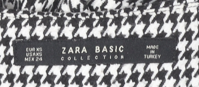 Womens UK Size XS Zara Regular Fit BusinessCasualWorkwear Multicoloured Trousers