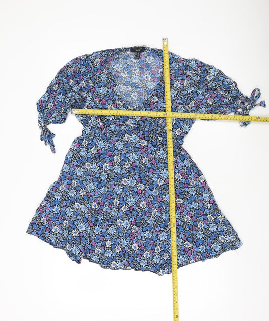 New Look Petite Women’s Multicoloured Floral Skater Dress UK 12
