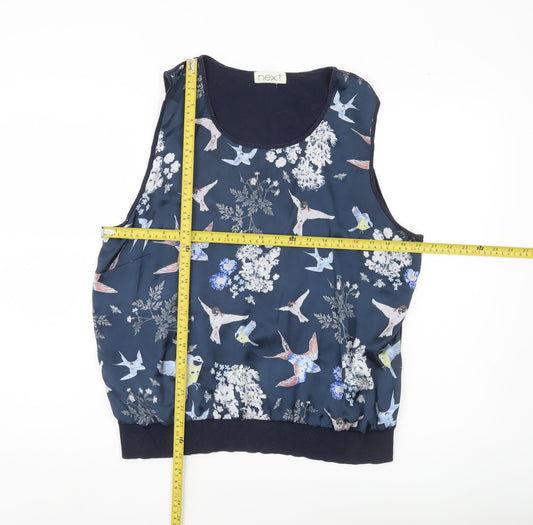 Womens UK Size 22 NEXT Blue Basic Tank